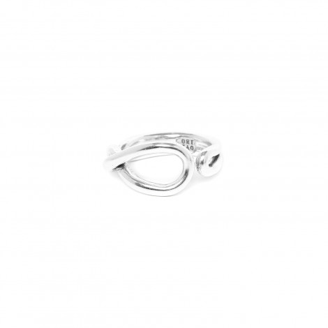 buckle silvered ring "Accostage"