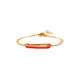 bracelet ajustable anneau rouge "Boa vista" - Ori Tao