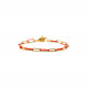 thin chain bracelet red "Boa vista" - Ori Tao