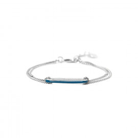 bracelet ajustable anneau bleu "Boa vista" - Ori Tao
