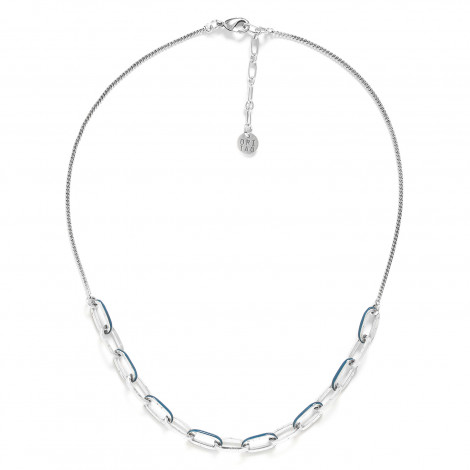 short necklace blue "Boa vista"