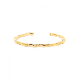 bracelet jonc doré à l'or fin "Braids" - Ori Tao