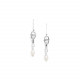 silvered hook earrings "Brooklyn" - Ori Tao