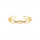 bracelet rigide métal doré à l'or fin "Brooklyn" - Ori Tao