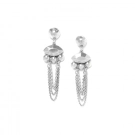 small post earrings with chains "Castella" - Ori Tao