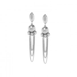 post earrings with chains "Castella" - Ori Tao