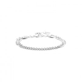 silvered chains bracelet "Castella" - Ori Tao