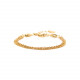 bracelet chaine ajustable dorée à l'or fin "Castella" - Ori Tao