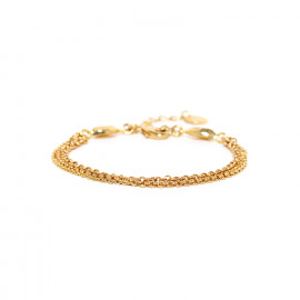 bracelet chaine ajustable dorée à l'or fin "Castella" - Ori Tao