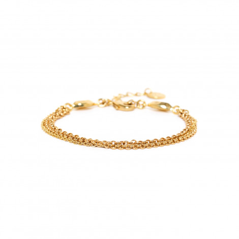 bracelet chaine ajustable dorée à l'or fin "Castella"