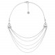 silvered plastron necklace "Castella" - Ori Tao