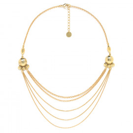 golden plastron necklace "Castella" - Ori Tao