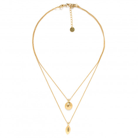 golden 2 in 1 necklace "Castella"