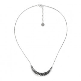 short silvered necklace "En vrille" - Ori Tao