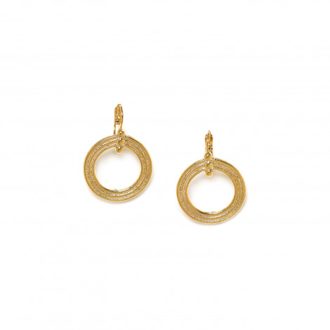 golden french hook earrings "Enzo"