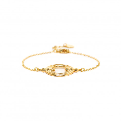 bracelet chaine ajustable dorée à l'or fin "Enzo"