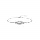 bracelet chaine ajustable métal argenté "Enzo" - Ori Tao