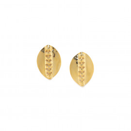 golden post earrings "Maasai" - Ori Tao
