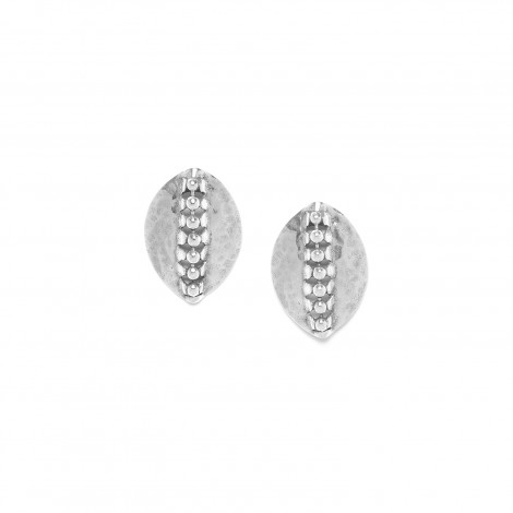 silvered post earrings "Maasai"