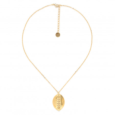 small golden pendant necklace "Maasai"