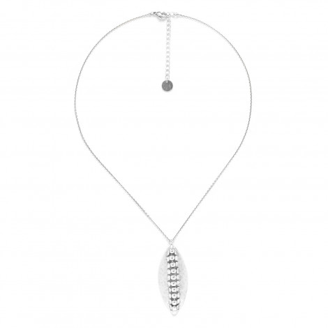 silvered pendant necklace "Maasai"