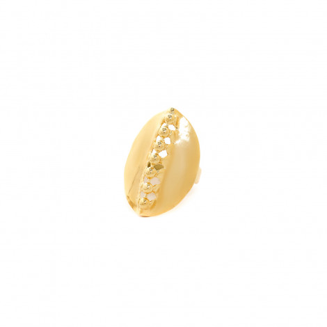 oval golden ring "Maasai"