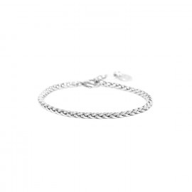 silvered chain bracelet "Manta" - Ori Tao