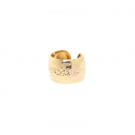 golden adjustable ring "Manta"