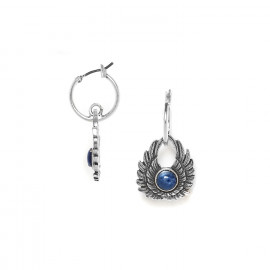 blue creoles earrings "Mon ange" - Ori Tao