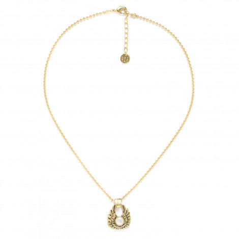 golden pendant necklace "Mon ange"