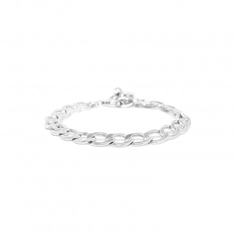 silvered chain bracelet "Rimini"