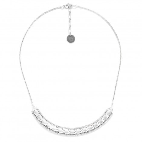 silvered short necklace "Rimini"