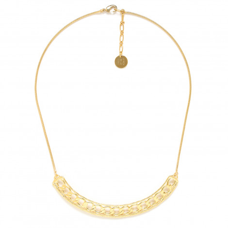 golden short necklace "Rimini"