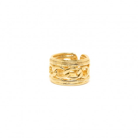 golden XL ring "Rimini"
