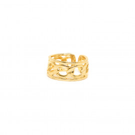 golden adjustable ring "Rimini" - Ori Tao