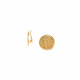 round clip earrings golden "Viper" - Ori Tao