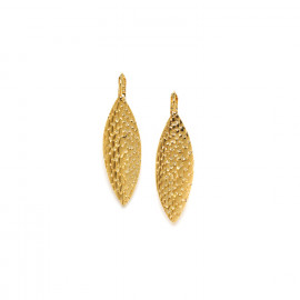 eye shhape" golden french hook earrings "Viper - Ori Tao