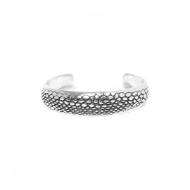 rigid bracelet silvered "Viper" - Ori Tao