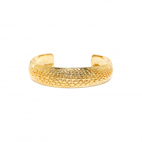 rigid golden bracelet "Viper"