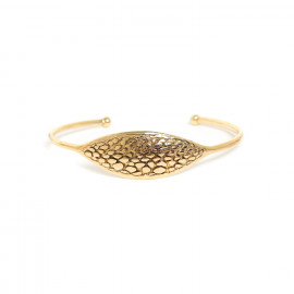 thin rigid bracelet golden "Viper" - Ori Tao