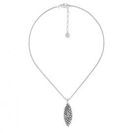eye shape pendant necklace silvered "Viper" - Ori Tao