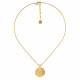 collier pendentif rond doré "Viper" - Ori Tao