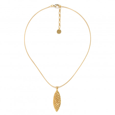 eye shape golden pendant necklace "Viper"