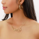 XL twisted creoles earrings golden "Accostage" - Ori Tao