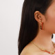 boucles d'oreilles créoles rouges "Boa vista" - Ori Tao