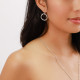 silvered french hook earrings "Braids" - Ori Tao