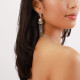 boucles d'oreilles poussoir chaines grand modèle "Castella" - Ori Tao