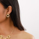 small golden post earrings "Enzo" - Ori Tao