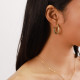 golden creoles earrings "Enzo" - Ori Tao