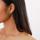 silvered creoles earrings "Enzo" - Ori Tao